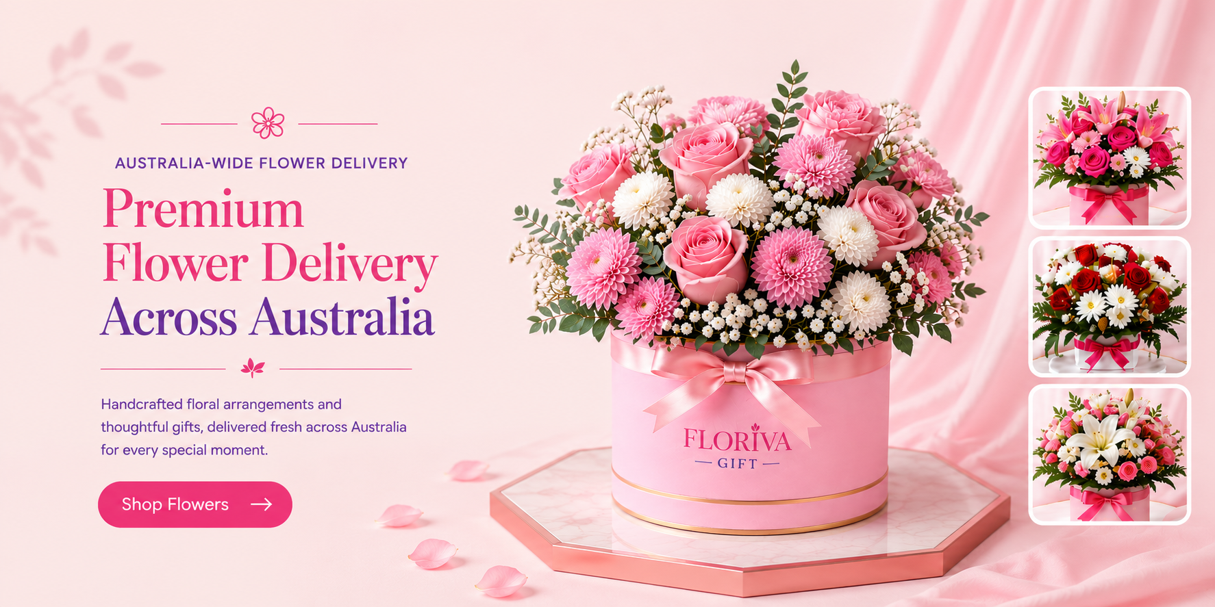 Premium flower delivery across Australia